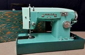 Image result for Vintage White Sewing Machine Case