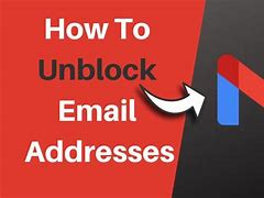 Image result for Unblock Email Sender