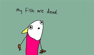 Image result for Dead Fish Cartoon