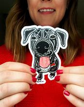 Image result for Black Dog Sticker