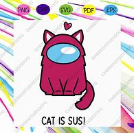 Image result for Sus Among Us Cat