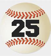 Image result for Baseball Number 25
