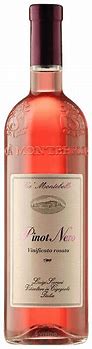 Image result for Ca Montebello Pinot Nero vinificato Rosato Provincia di Pavia