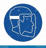Image result for Face Shield Safety Symbol Drawing