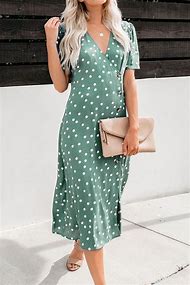 Image result for Green Summer Midi Dress