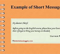 Image result for Short Message System Writing
