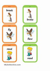 Image result for Verbs in Past Memory Game