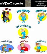 Image result for 7 Days in a Week Clip Art