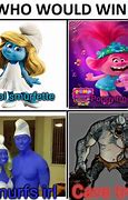 Image result for Trolls vs Smurfs
