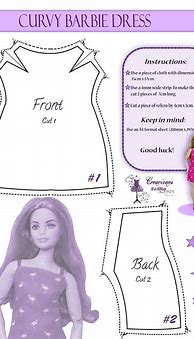 Image result for Paper Barbie Doll Clothes Patterns