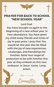 Image result for New School Year Prayer