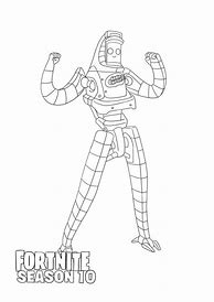 Image result for Fortnite Robot Peely Coloring Page