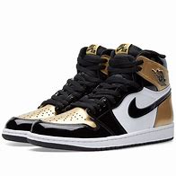 Image result for Jordan 1 Retro Black Gold