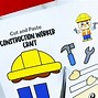 Image result for Construction Worker Craft Printable