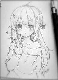 Image result for Anime Girl Sketches for Beginners