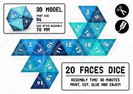 Image result for 20 Sided Dice Template