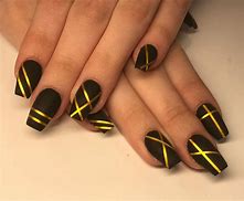Image result for black and gold nail