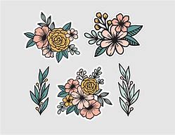 Image result for Flower Sticker Aesthetic Template