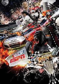 Image result for Poster NASCAR 22 Mustain