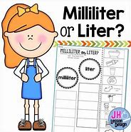 Image result for Liter and Milliliter for Kids