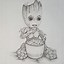 Image result for Sketches of Groot as Baby