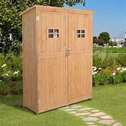 Image result for Wooden Outdoor Storage Cabinets