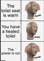 Image result for Sitting On a Warm Toilet Seat Meme