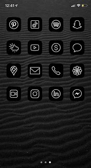 Image result for Black and White Phone Theme