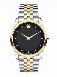 Image result for Movado Silver Watch Leather Strap