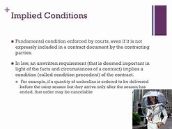 Image result for Implied Condition