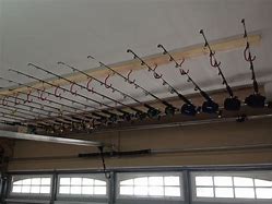 Image result for Fishing Pole Hangers Garage