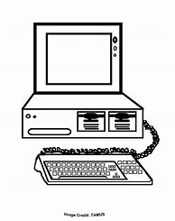 Image result for Computer Clip Art Black White