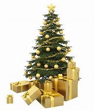 Image result for Gold Christmas Tree Transparent Background