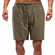 Image result for Men's Elastic Waist Twill Shorts