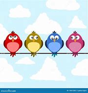 Image result for Cartoon Birds On Wire