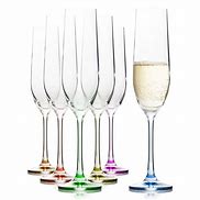 Image result for Colored Crystal Champagne Glasses