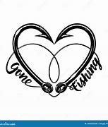 Image result for Fishing Hook Heart Graphic