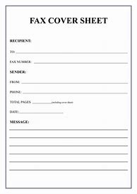 Image result for Fax Sheet