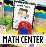 Image result for Preschool Classroom Math Center