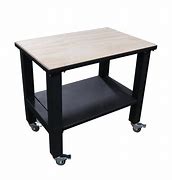 Image result for Work Table with Shelves