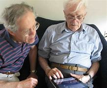 Image result for Elder Using iPad with Mask