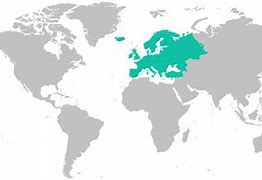 Image result for World Map with Europe Highlighted