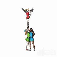Image result for Cheer Stunt Clip Art