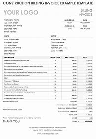 Image result for Residential Construction Invoice Template