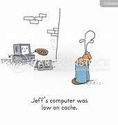 Image result for Computer Cache Weird Things Happen Cartoon