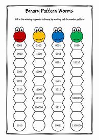 Image result for 5 Bit Binary Worksheet for Kids