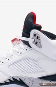 Image result for Air Jordan 5 Retro White Red Black