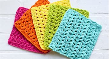Image result for Crocheted Dishcloths Cotton Free Patterns