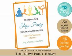 Image result for Yoga Day Invitation Card