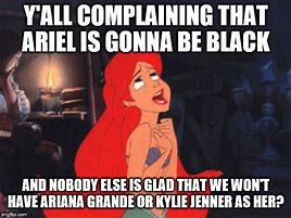Image result for Black Ariel Meme